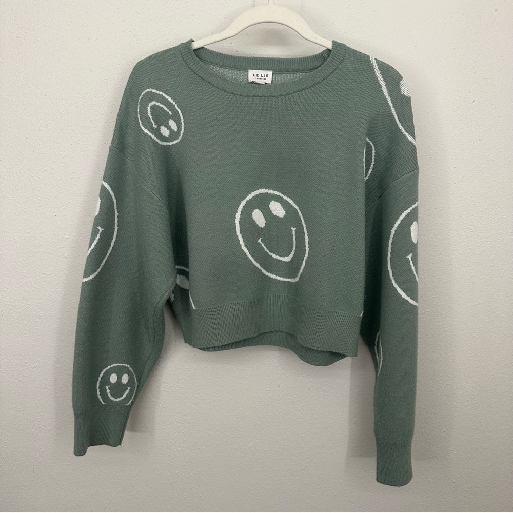 Le Lis Sage Green Knit Sweater